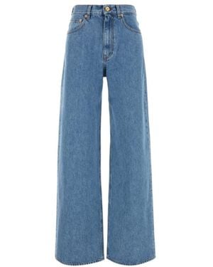 Blazé Milano Blazé Milano Nariida Logo Patch Straight-Leg Jeans - Blue