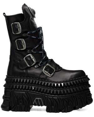 Vetements New Rock Edition Destroyer Boots in Black for Men | Lyst