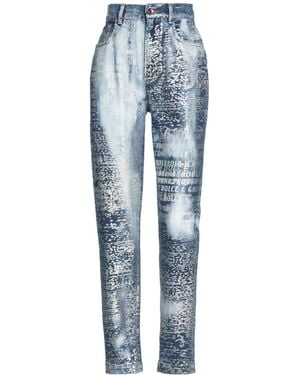 Dolce & Gabbana Two-Tone Mid-Rise Jeans - Blue