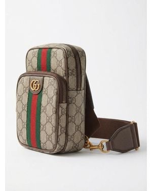 Gucci Ophidia Gg Web Striped Belt Bag - Multicolour