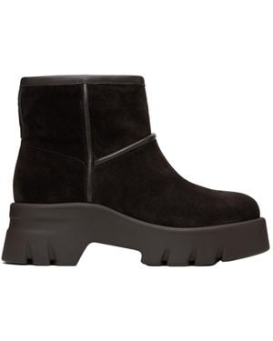 Gianvito Rossi Round Toe Ankle Boots - Black