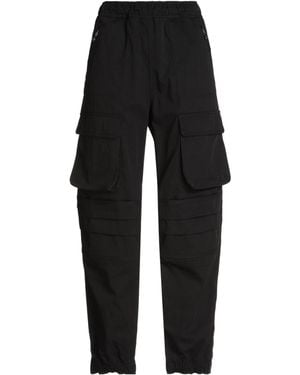 DIESEL Plain Color Casual Trouser - Black