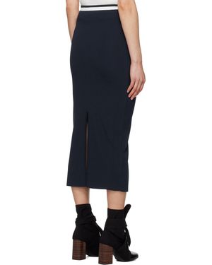 STAUD Karina Midi Skirt - Blue