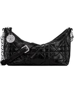 Dior Star Hobo Bag With Chain - Black