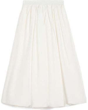 Weekend by Maxmara Wkinuvole Midi Skirt - White