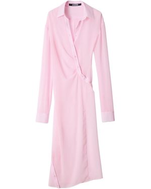Jacquemus Beach Shirt Dress - Pink