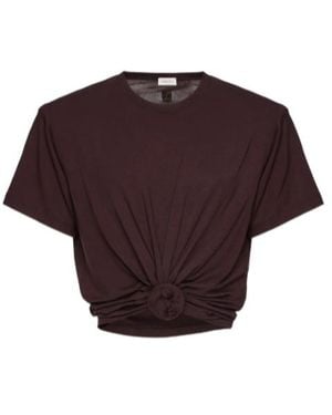 Magda Butrym Knotted T-Shirt - Red