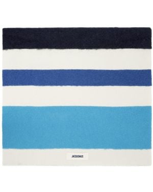 Jacquemus L'Echarpe Arazzo Brushed Effect Scarf - Blue