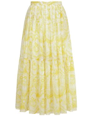 Dior Iviera Mid-Length Skirt - Yellow