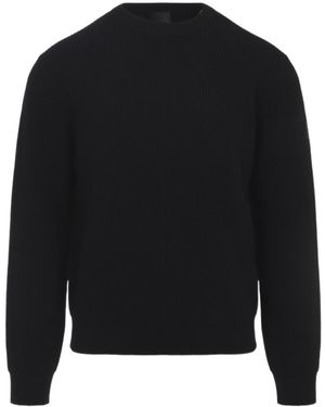 Moncler Logo Patch Crewneck Jumper - Black