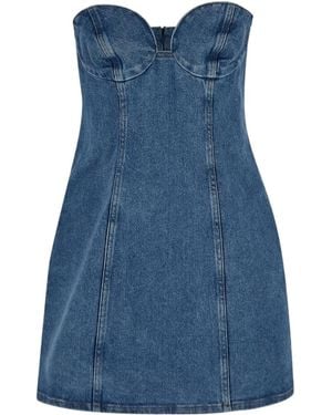 Magda Butrym Stitched Sleeveless Dress - Blue
