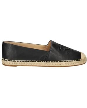 Ralph Lauren Logo-Embroidered Espadrilles - Black