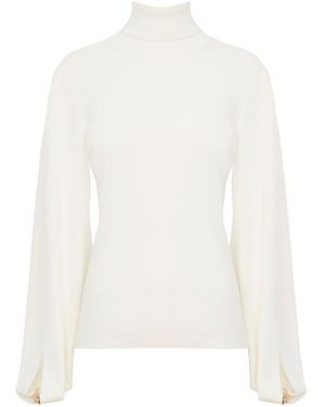 Chloé Chloé Mock-Neck Knitted Jumper - White