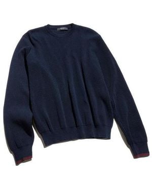 Gucci Web-Trim Crewneck Sweater - Blue