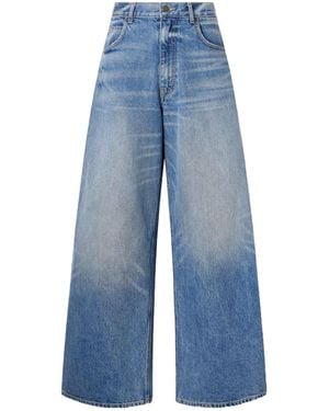 Nili Lotan Faded Wide-Leg Jeans - Blue