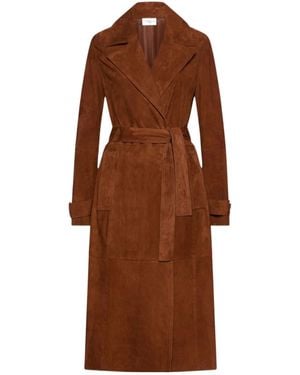 Marella Belted Trench Coat - Brown