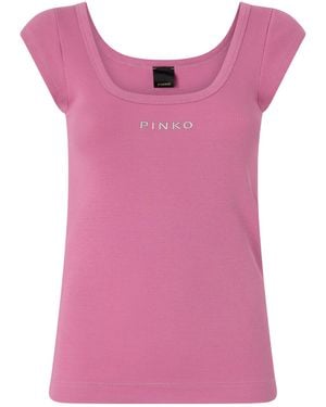 Pinko Short-Sleeved T-Shirt - Pink