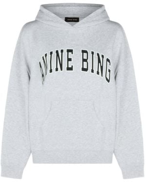 Anine Bing Harvey Logo Hoodie - Grey