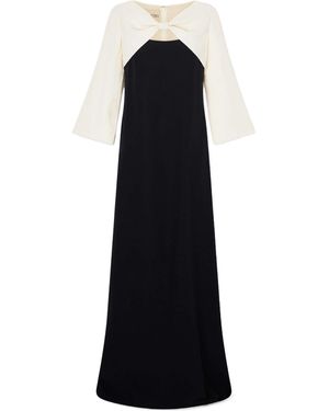 Valentino Bow-Knot Cutout Dress - Black