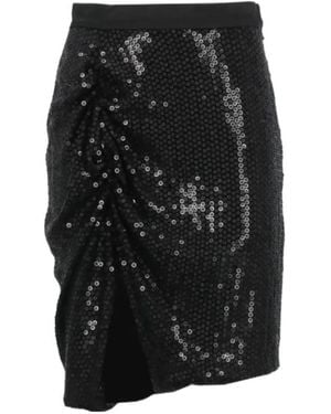 Vivienne Westwood Ruched Sequin Mini Skirt - Black