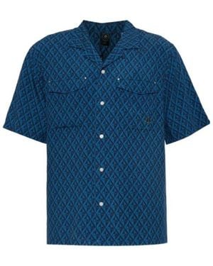 Moose Knuckles Patterned Shirt - Blue
