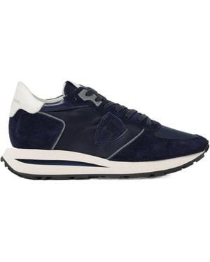 Philippe Model Tropez Haute Low-Top Trainers - Blue