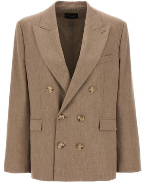 ANDAMANE Pixie Suit Coat - Brown