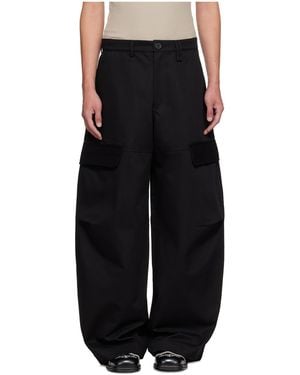 Simone Rocha Balloon Knee Pleat Cargo Pants - Black