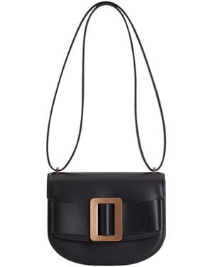 Boyy Buckle Saddle Foldover Top Crossbody Bag - White