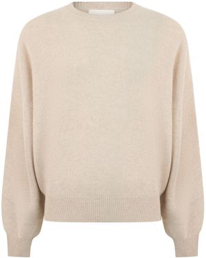 Lisa Yang Relaxed Crew Neck Jumper - Natural