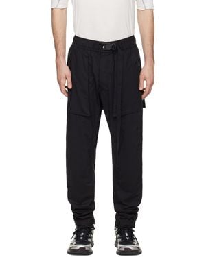 Thom Krom Elastic Waist Casual Trousers - Black