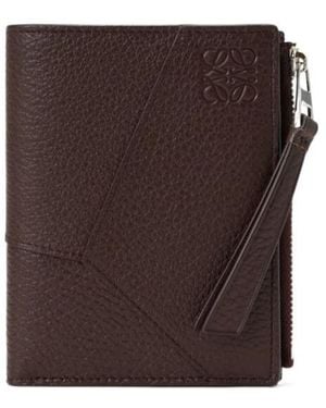 Loewe Puzzle Slim Compact Wallet - Brown