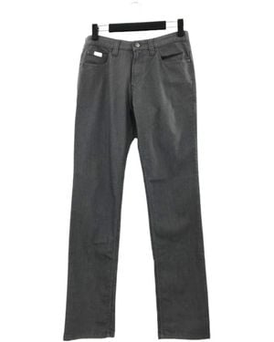 Armani Collezioni Logo Decal Jeans Trousers - Grey