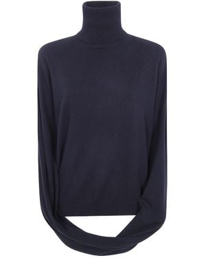 Uma Wang Turtleneck Jumper - Blue