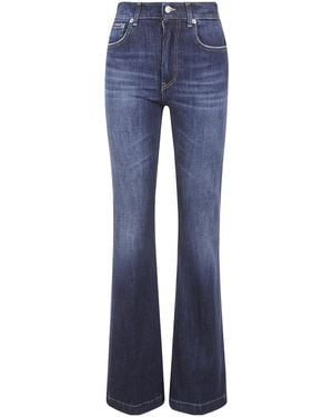 Dondup Flared Mid-Rise Jeans - Blue