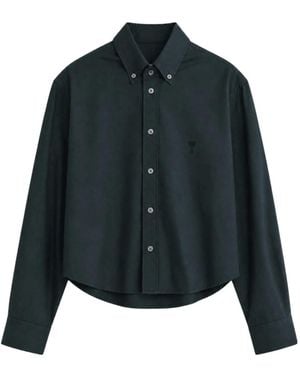Ami Paris Long-Sleeved Shirt - Black