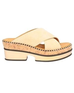 Chloé Suede Sandals - Natural