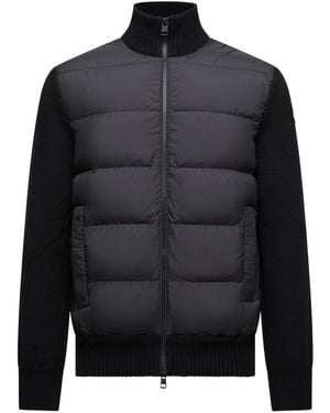 Moncler Padded Zip-Up Cardigan - Black