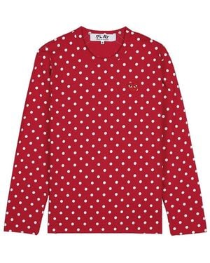 COMME DES GARÇONS PLAY Long-Sleeved T-Shirt - Red