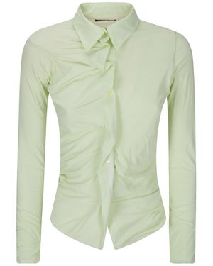 OTTOLINGER Twisted Reversible Long-Sleeve Shirt - Green