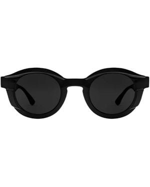 Thierry Lasry Slippery Round-Frame Sunglasses - Black
