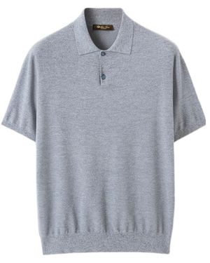 Loro Piana Tartana Polo Shirt - Blue