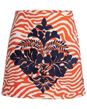 Sportmax Pattern Skirt - Red