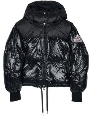 Pyrenex Shiny Hooded Puffer Jacket - Black