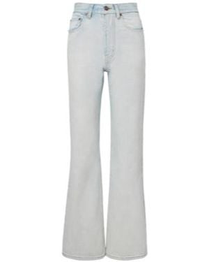 Chloé Faded Wide-Leg Jeans - Gray