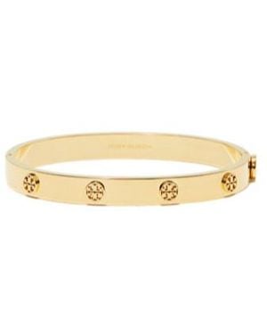 Tory Burch Bijoux Logo Bangle Bracelet - Metallic