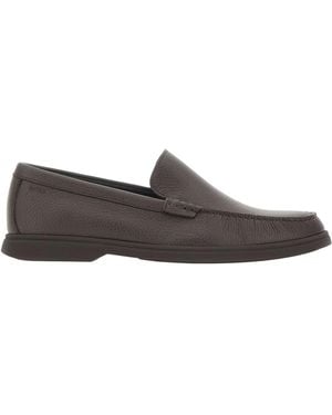 BOSS Leather Loafers - Brown