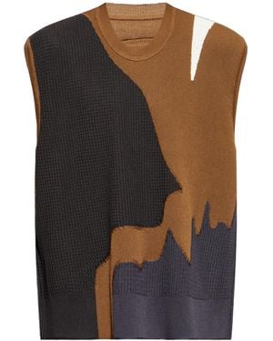 Homme Plissé Issey Miyake Round Neckline Vest - Black