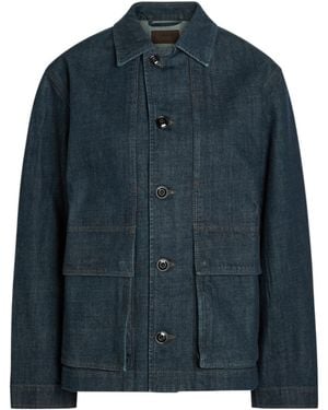 Lemaire Cotton Cargo Shirt - Blue