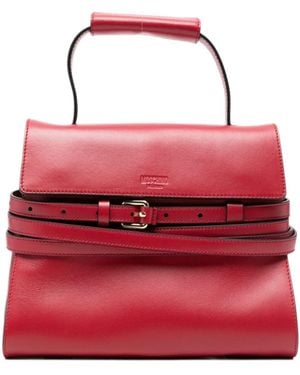 Moschino Belted Top Handle Handbag - Red